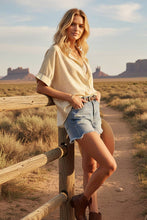 Load image into Gallery viewer, Oversized Short Sleeve Button Down Shirt