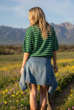 Load image into Gallery viewer, Striped Knit Short Sleeve Top