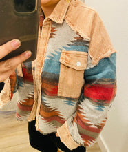 Load image into Gallery viewer, Aztec crop jacket