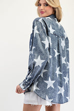Load image into Gallery viewer, Star Shacket Denim
