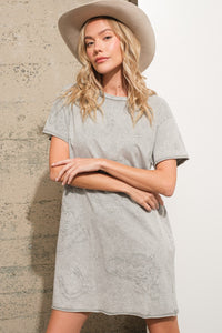 Embroidered T-shirt Dress