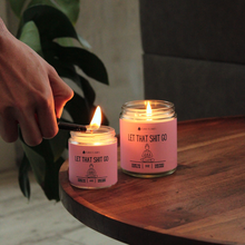 Load image into Gallery viewer, Let That Shit Go Candle (Pink) Candle- Best Selling Candle
