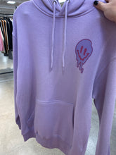 Load image into Gallery viewer, Purple hoodie smile face
