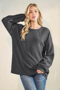 Ribbed long sleeve