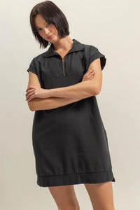 Black Wash Shirt Dress