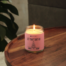 Load image into Gallery viewer, Let That Shit Go Candle (Pink) Candle- Best Selling Candle
