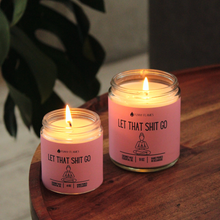 Load image into Gallery viewer, Let That Shit Go Candle (Pink) Candle- Best Selling Candle
