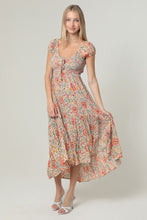 Load image into Gallery viewer, Orange Floral Illa Dress

