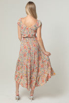 Load image into Gallery viewer, Orange Floral Illa Dress
