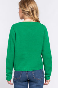 Kelly green sweater