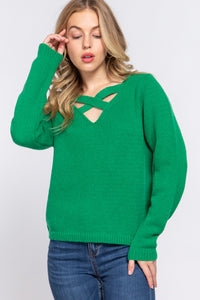 Kelly green sweater