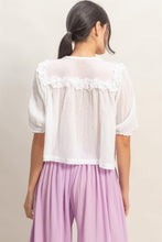 Load image into Gallery viewer, V-Neck Ruffled Lace Top
