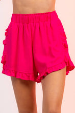 Load image into Gallery viewer, Pink Ruffle shorts
