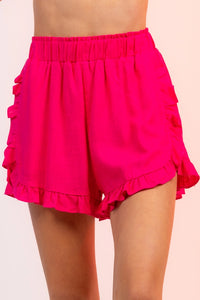 Pink Ruffle shorts