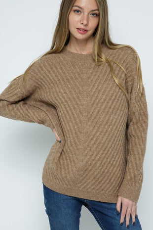 Rib sweater