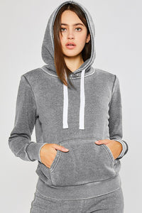 Acid wash hoodie