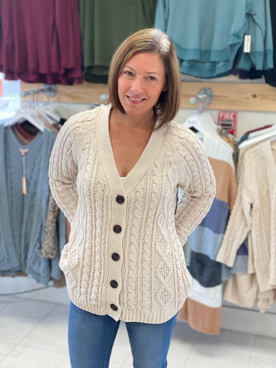 Cream Cardigan