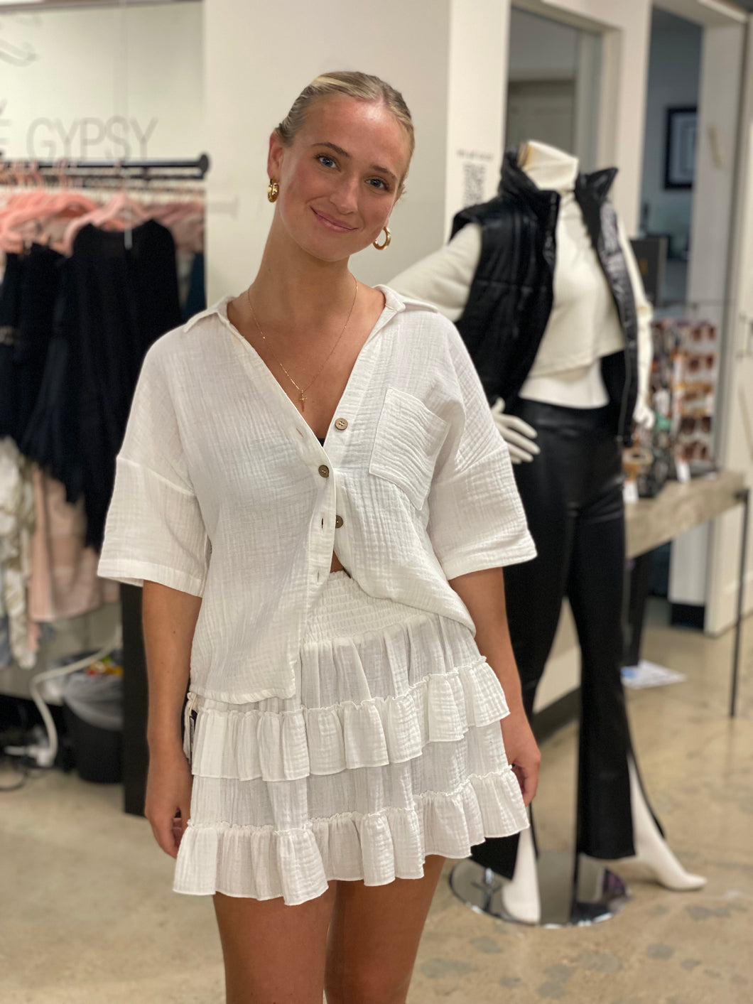 White Button Top