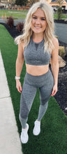 Load image into Gallery viewer, Athletic grey sports bra
